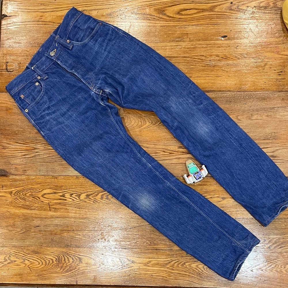 Pure Blue Japan Syoaiya Bright Blue Slim Tapered Denim